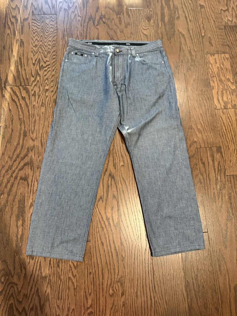 Boss Men's Straight Leg Jeans in Light Blue